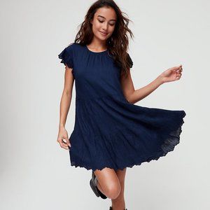NWOT Aritzia Wilfred Sidonie Ruffle Sleeve Dress